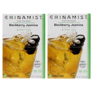 China Mist - Blackberry Jasmine Green Tea Infusion, 1/2 oz Filter Bags (2 PACK) - Picture 1 of 5
