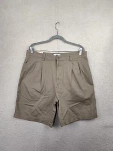 Factory Gap Men Short 36 Brown 100% Cotton Outdoor Outfitter Pleated Chino Fit - Picture 1 of 19