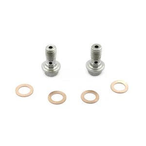 2x Bulloni Banjo Tubo Pinza Freno Anteriore per VW Caddy MK3 2K 2C (2004-2015) - Foto 1 di 7