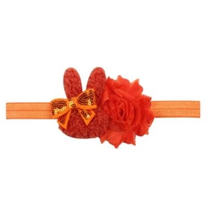 Easter Bunny Bow Headband with Flower Hair Bands for Baby Girls Hair Accessor... - Picture 1 of 3