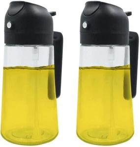 2-in-1 Oil Dispenser & Sprayer 470ml, Food-Grade Bottle for Cooking, Air Fryer, - Picture 1 of 6