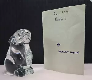 Vintage Baccarat Crystal Bunny Figur - 1979 - Acid-Etched Stamp - Bild 1 von 10