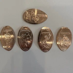 Walt Disney World Magic Kingdom Tomorrowland Pressed Penny Coin Full Set of 8 - Imagen 1 de 6