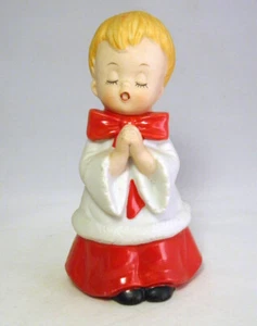 VTG Homco Singing Choirboy Christmas Carolers Choir Boy Porcelain Figurine #5550 - Picture 1 of 7