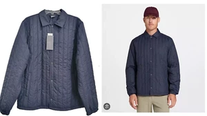 VRST Men's Linear Quilted Shirt Jacket , darker Ardosia Slate, XL - Picture 1 of 4