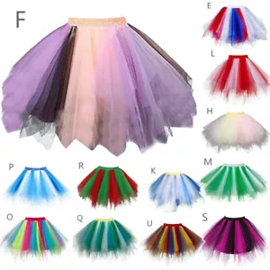 Women Adult Girl Kids Tutu Skirt Princess Dressup Party Costume Ballet Dancewear - Picture 1 of 37