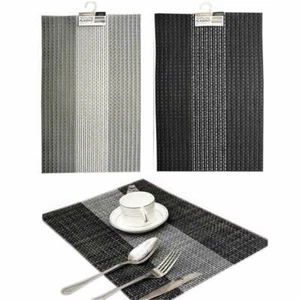 4 Pc Placemat Vinyl Kitchen Home Decor Table Protection Textile Mat Fine Dinning - Picture 1 of 1