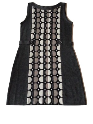 Cosima by No1 Strickkleid o.Arm inGr.40 Dreifarbig in Grau, Beige.Nicht getragen - Bild 1 von 4