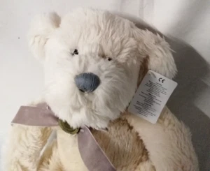 Russ Millennium cremefarbener Mohair Sammlerstück Teddybär, 40 cm lang Neu mit Etikett. - Bild 1 von 8