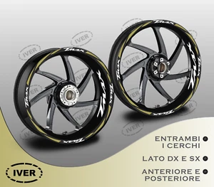 Adesivi cerchi moto yamaha tmax 530 560 bianco dorato - Foto 1 di 3