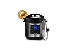 Megachef MCPR-6100 6 qt. Electric Digital Pressure Cooker with Lid, Stainless St - Picture 1 of 10