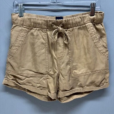 Pantalones Cortos Para Mujer Gap Informales Cintura Elástica - Cordón Beige Talla XS Foto 1 de 4