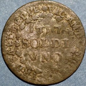 Italian States SAVOY Soldo 1717 Vittorio Amedeo II KM# 363 - Picture 1 of 2