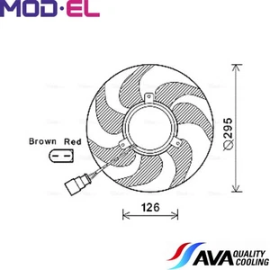 FAN RADIATOR VN7535 FOR VW CADDY/IV/Box/Body/MPV/ALLTRACK/III TOURAN/VAN GOLF - Picture 1 of 8