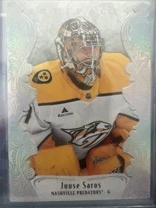 2025-26 UD Artifacts Hockey Juuse Saros Platinum Sparkle /99 #142 - Picture 1 of 2
