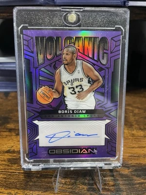 Grabado eléctrico Panini Obsidian Volcanic Signatures Boris Diaw púrpura inundación/49 Foto 1 de 2