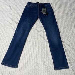 NBT Riding Jeans Mens Size 32x34 Streetwear Moto Classic Riding Denim Biker Pant - Picture 1 of 13