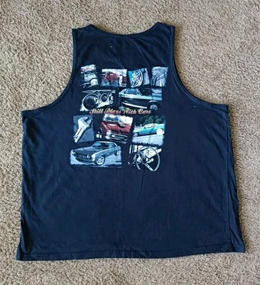 Muscle Cars Tank Top Shirt Men's XL Black Short Sleeve Foto 1 de 4