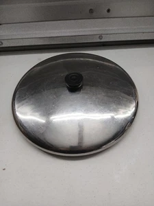 Vintage Revere Ware 12" Inch LID ONLY Stainless Skillet Fry Pan Pot Replacement - Picture 1 of 2