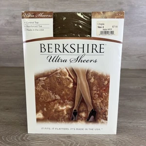 Bershire Ultra Sheers Pantyhose Size 4 Plus Utopia Control Top Style 4419 - Picture 1 of 8