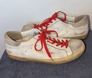 Golden Goose Superstar Sneaker Damen Größe EU 40 US 10 Weiß Beige Leder - Bild 1 von 17
