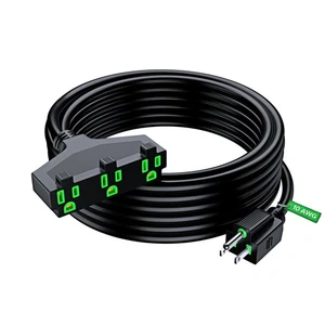 Maximm 10/3 Verlängerungskabel 30 Fuß, 10 AWG schwarz, ETL gelistet, 3-poliger Stecker 3-O... - Bild 1 von 8
