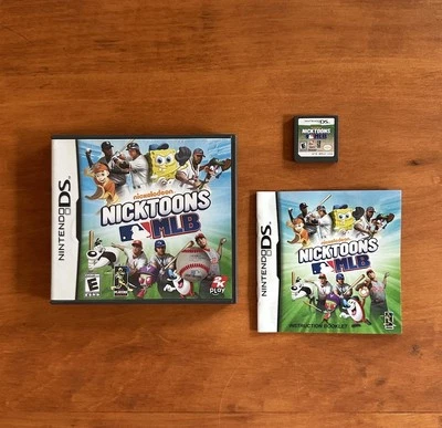 Nicktoons MLB (Nintendo DS) MINT Cond CIB Complete & Tested Authentic Ships Fast - Image 1 of 4
