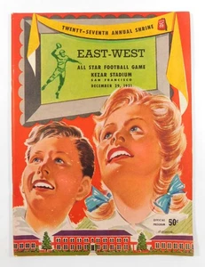 1951 East-West Shrine College Football All-Star Game Program 29/12/51 - Imagen 1 de 1