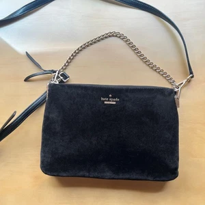 Kate Spade New York Dawn Place Velvet Madelyne Black Crossbody Bag - Picture 1 of 8