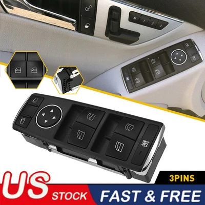 Interruptor de ventana de puerta delantera izquierda para Mercedes Benz C250 C300 C350 C63 AMG E350 E550 Foto 1 de 4