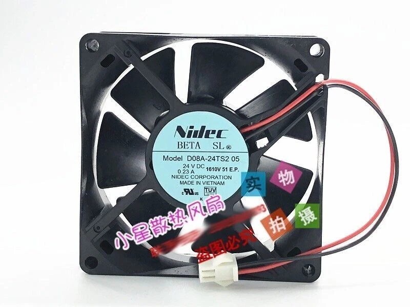 8025 D08A-24TS2 05 24V 0.23A 8CM Inverter Cooling Fan - Image 1 of 1