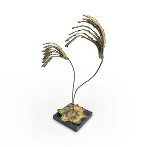 Vintage Signed Silas Seandel Abstract Bronze Sculpture Brutalist Mid Century - Picture 1 of 12