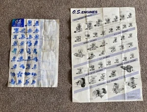 TWO O.S Engine Product Poster All Engine Types, Parts List And More - Picture 1 of 15