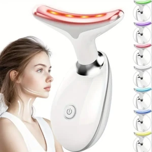 Massaggiatore Viso e Collo Lifting Antirughe Elettrico con 3 Modi 7 Colori LED. - Foto 1 di 14