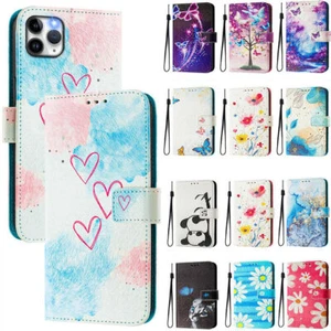 Luxury Flower Butterfly Cat Panda Cover Case for 13 12 11 Pro Max XR XS 7 8 SE 2 - Picture 1 of 30