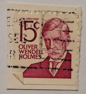 US-Briefmarke ~ Oliver Wendell Holmes ~ 15¢ rot ~ um 1968 ~ X05 - Bild 1 von 6