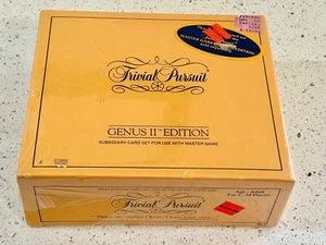 1984 Trivial Pursuit Genus II Edition Card Set for Master Game - NEW SEALED BOX - Picture 1 of 5
