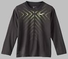 Nike Boys Dri Fit Graphic Dots Long Sleeve Tee Anthracite Volt   4 5 Nwt