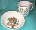 Vintage Raggedy Ann & Andy 4.75” Plastic Bowl And Cup Set 1969. Free Shipping!