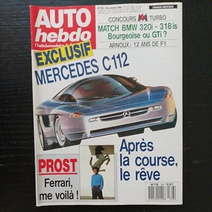 Auto hebdo 703 BMW 320 i BMW 318 is René Arnoux mercedes c 112 f3000 1989 alesi - Picture 1 of 2