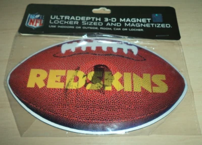 Imán tamaño armario de fútbol americano 3D Washington Redskins NFL Foto 1 de 3