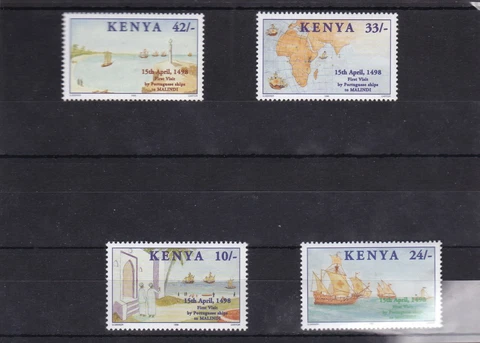 Kenya Vasco di gama, ship, map  mnh set 2000 Cover