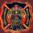 Cal Fire Ventura Co 42 Wildland Patch Painting Print