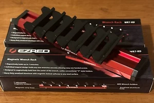 ONE EZRED WR7-RD Wrench Rack. Holds 7 Wrenches, Red, Aluminum. - Picture 1 of 4