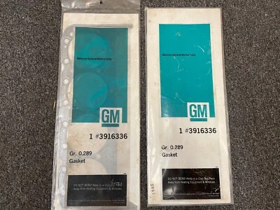 1970 1971 1972 GM HEAD GASKET NOS #3916336 302 350 CHEVROLET - PAIR - Image 1 of 4