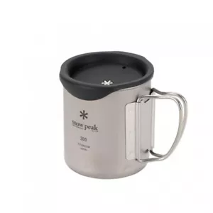 Snow Peak Titanium Double Wall 300 Mug 2023 Model Special silicone lid Set Japan - Picture 1 of 13