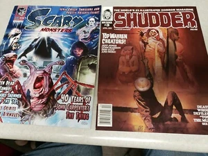 LOT Scary Monsters Magazine # 124 Winter 2021  & SHUDDER  #3    BRAND NEW - Foto 1 di 10