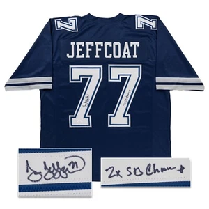 JIM JEFFCOAT signiertes individuelles Trikot SB Champ Aufschrift (JSA COA) DALLAS COWBOYS - Bild 1 von 7