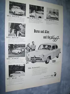1951 Kaiser-Frazer HENRY J auto grande-mag pubblicità - Burns and Allen - Foto 1 di 1