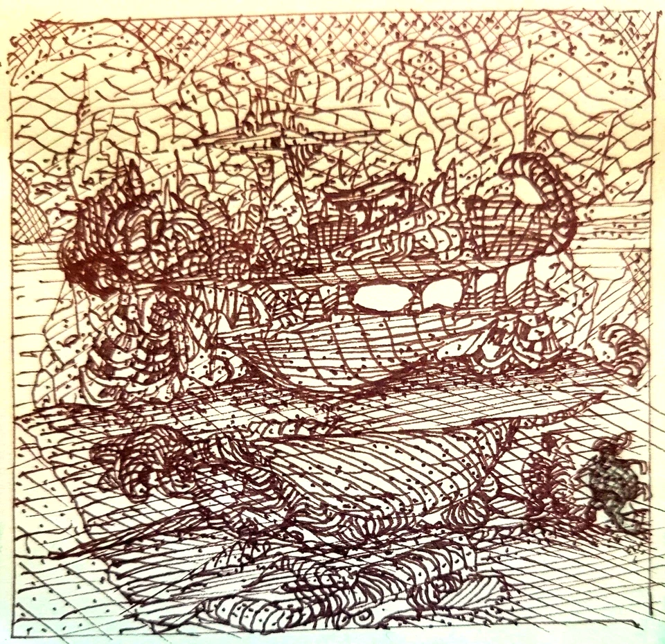 Surrealista, impresionista, dibujo a pluma - Los viajes de Gulliver Foto 1 de 1